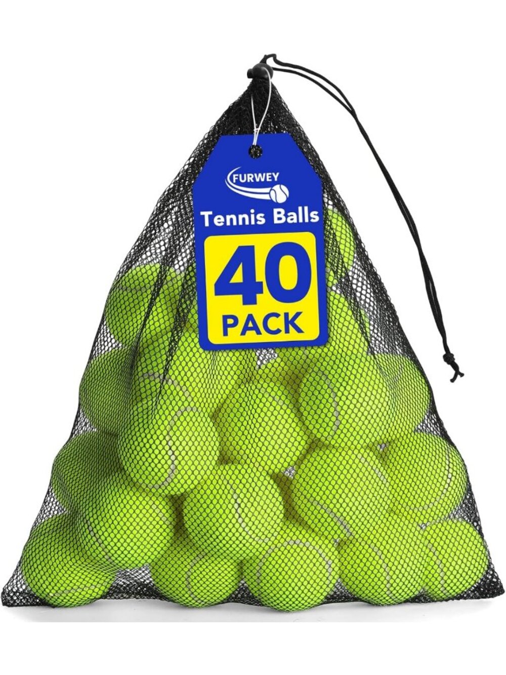Pressureless Tennis Balls for Dogs - 6/12/24/36/40/80 Pack, Training & Playtime